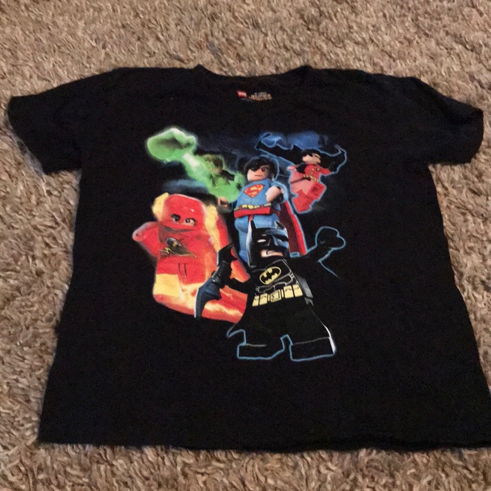3/$9 LEGO Batman Superman Boys Small (6/7) Tee